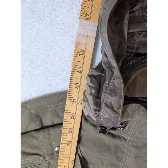 Kuhl Utility Rekon Jacket Womens Sm Green Stretch Stowaway Hood L/S Outdoor Coat - Picture 15 of 15